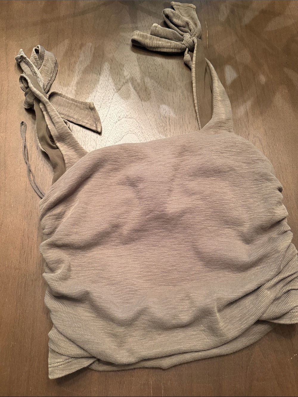 Free People Tie-Shoulder Cropped Tank